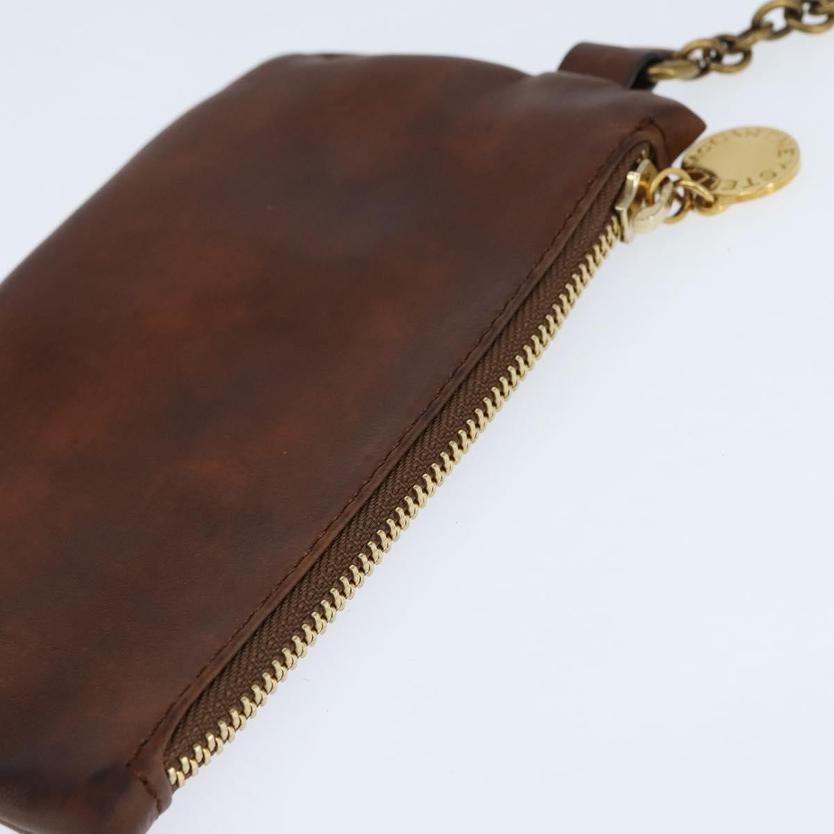 Stella McCartney Flap Shoulder Bag Polyester, BROWN, POLYESTER, Shoulder bag