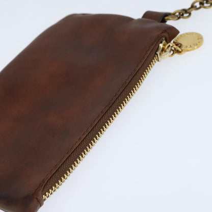 Stella McCartney Flap Shoulder Bag Polyester, BROWN, POLYESTER, Shoulder bag