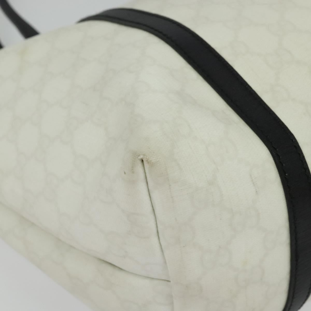 Gucci Joy Tote GG Coated Canvas with Leather, WHITE, CANVAS, Tote bag