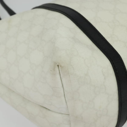 Gucci Joy Tote GG Coated Canvas with Leather, WHITE, CANVAS, Tote bag