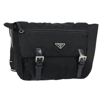 Prada SHOULDER BAG NYLON Black, BLACK, NYLON, Shoulder bag