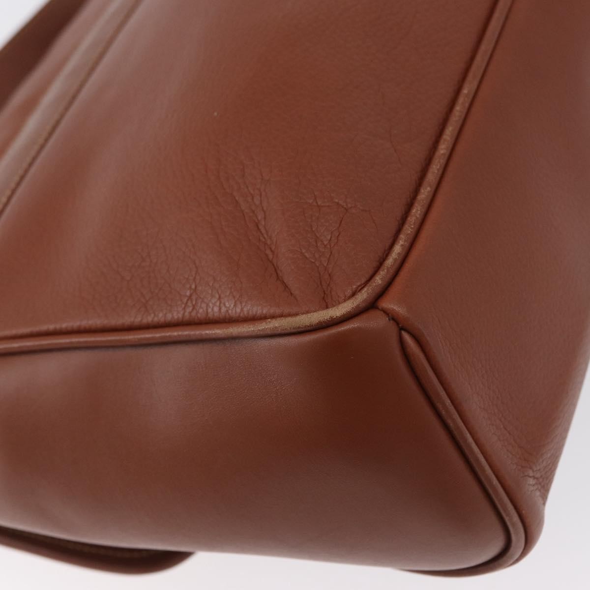Gucci Vintage Handbag Leather, BROWN, LEATHER, Handbag