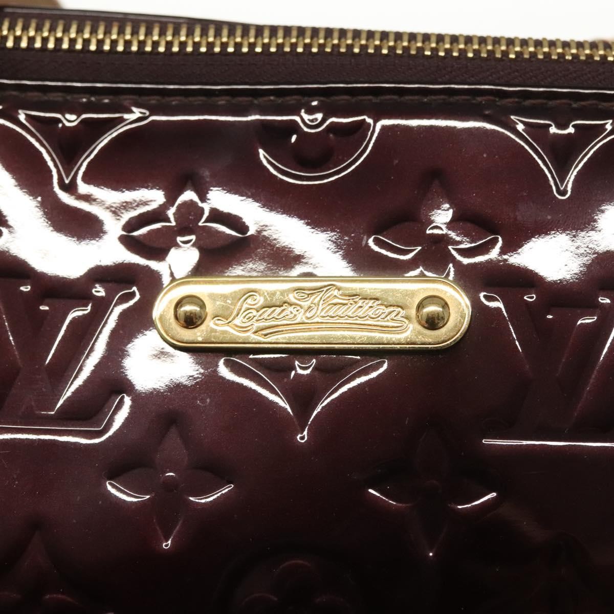 Louis Vuitton Bellevue Handbag Monogram Vernis, PURPLE, PATENT_LEATHER, Tote bag