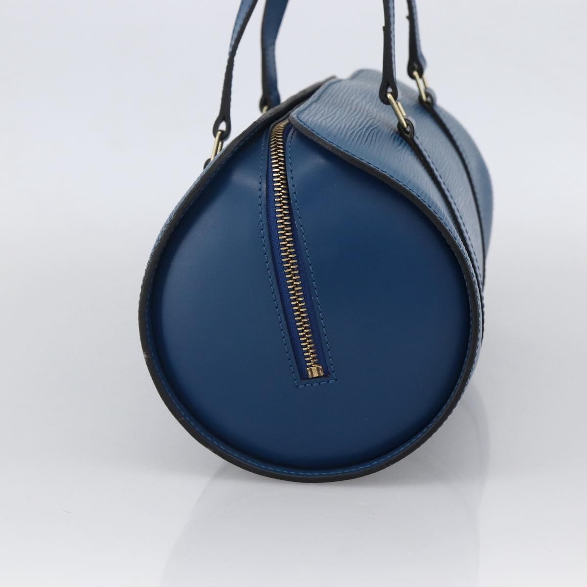 Louis Vuitton Soufflot Handbag Epi Leather, BLUE, LEATHER, Shoulder bag