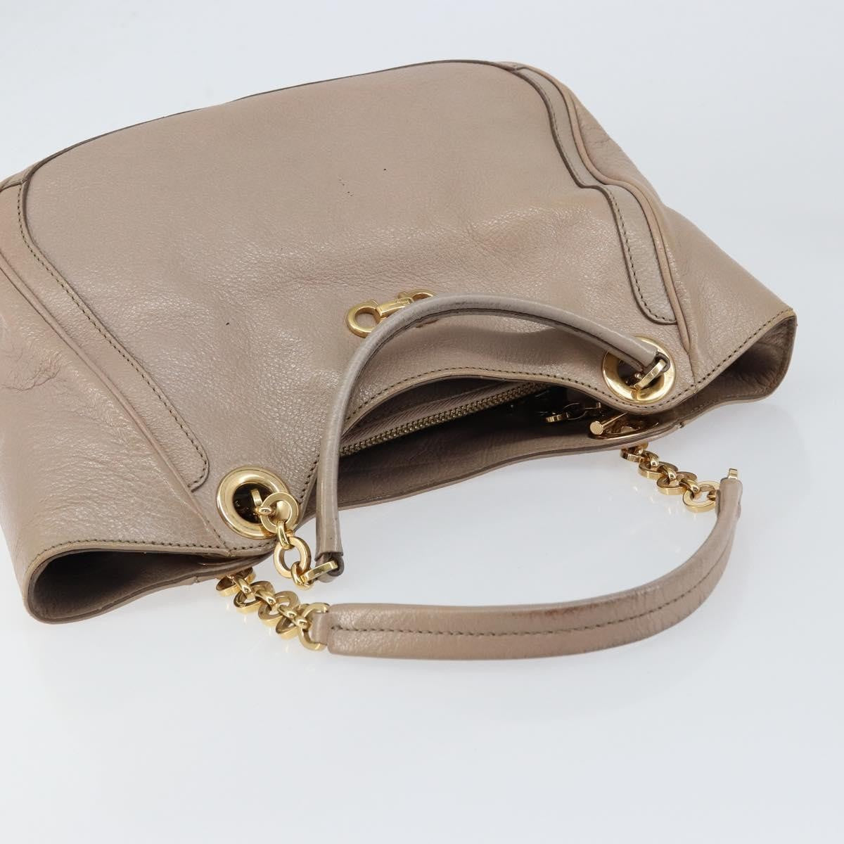 Salvatore Ferragamo Gancini Tote Leather, PINK, LEATHER, Handbag