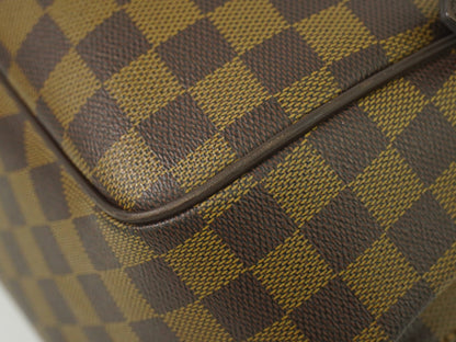 Louis Vuitton Belem Handbag Damier, BROWN, CANVAS, Handbag