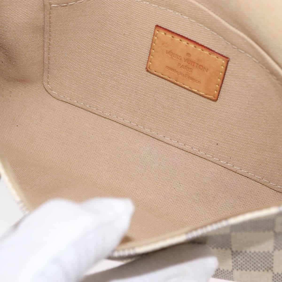 Louis Vuitton Favorite Handbag Damier, WHITE, CANVAS, Shoulder bag