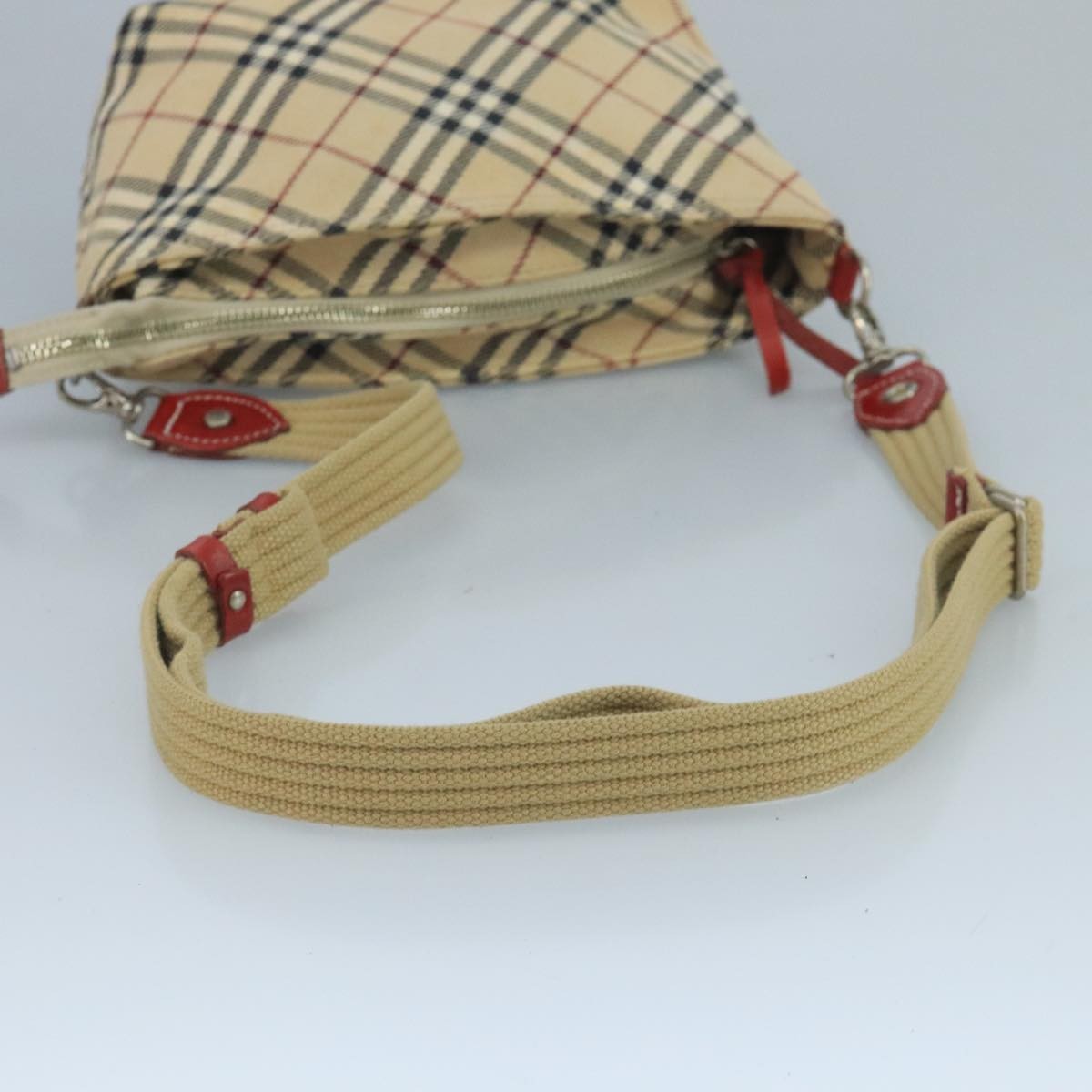 Burberry Shoulder Bag Nova Check Canvas, BEIGE, CANVAS, Shoulder bag
