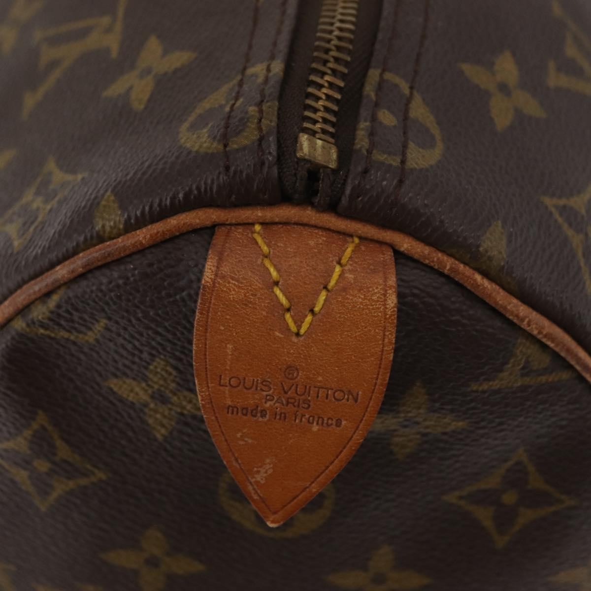 Louis Vuitton Speedy Handbag Monogram Canvas, Brown, Canvas, Handbag