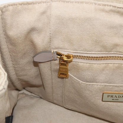 Prada Canapa Tote Canvas, Beige, Canvas, Tote Bag