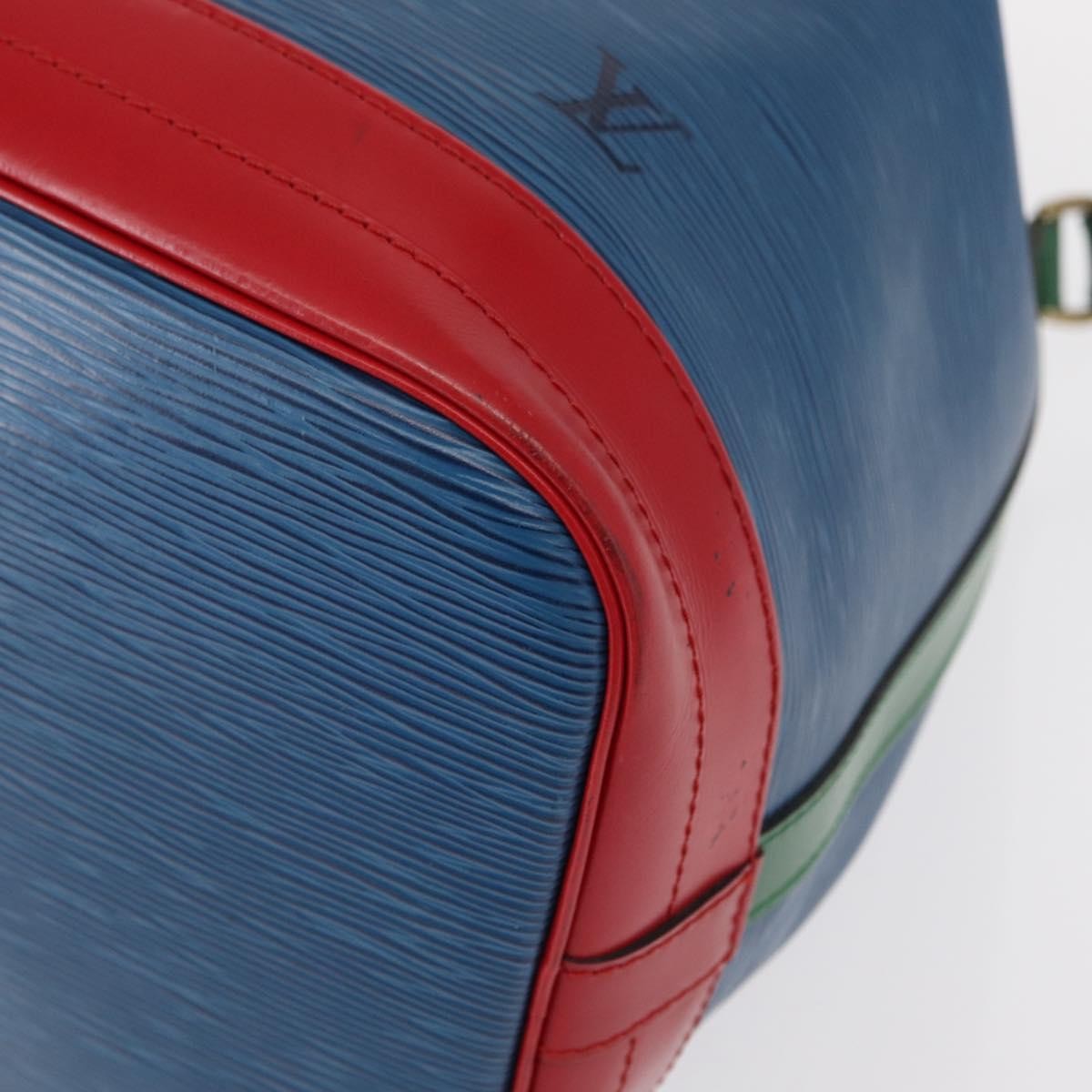 Louis Vuitton Tricolor Noe Handbag Epi Leather, BLUE, LEATHER, Shoulder bag