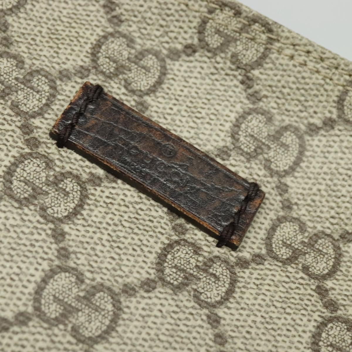 Gucci Zip Top Messenger Bag GG Coated Canvas, BEIGE, CANVAS, Shoulder bag