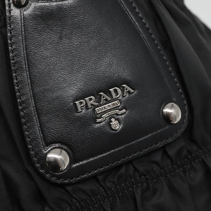 Prada Gaufre Tote Tessuto, Black, Nylon, Tote Bag