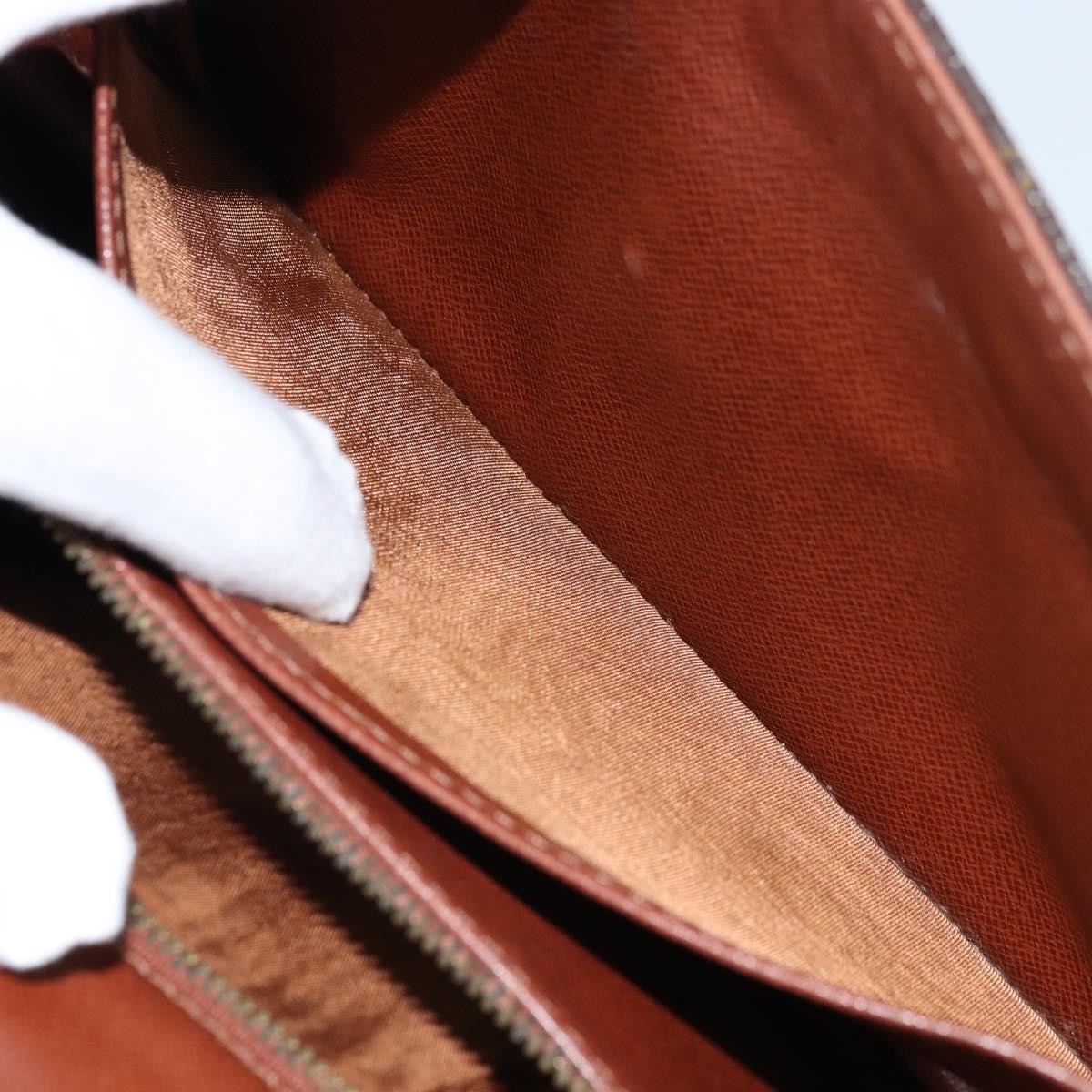 Louis Vuitton Dame Pochette Monogram Canvas, BROWN, CANVAS, Clutche & pouche