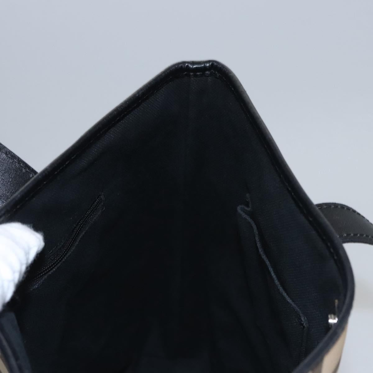 Burberry Vintage Open Tote Coated Canvas with Studded Leather, BEIGE, CANVAS, Tote bag