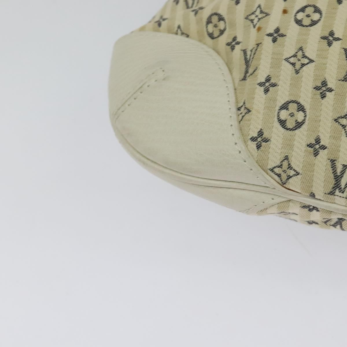 Louis Vuitton Marina Handbag Mini Lin Croisette, BEIGE, CANVAS, Handbag