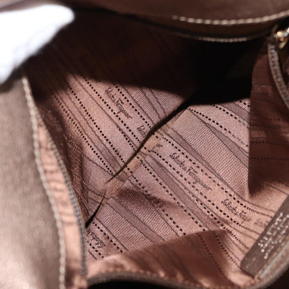 Salvatore Ferragamo Miss Vara Hobo Leather, GOLD, LEATHER, Handbag