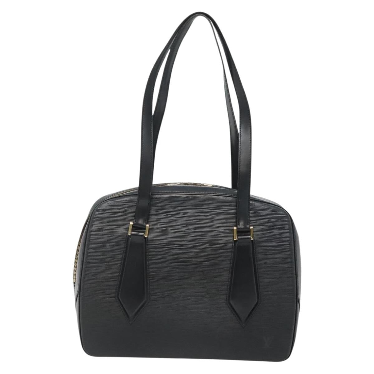 Louis Vuitton Voltaire Handbag Epi Leather, BLACK, LEATHER, Handbag