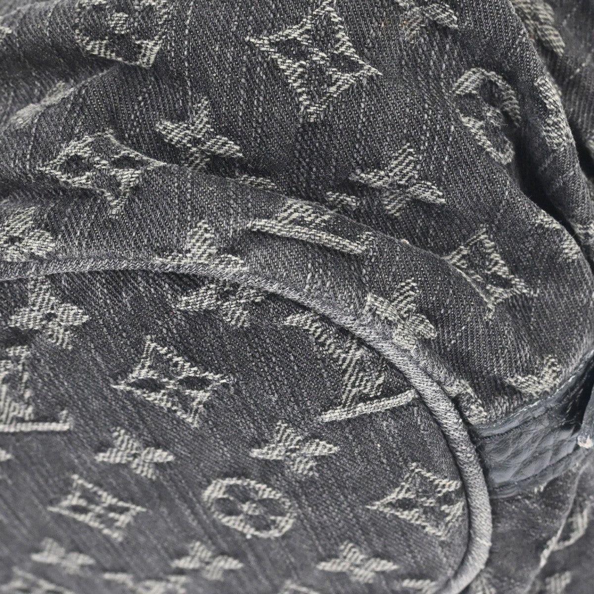 Louis Vuitton XS Hobo Denim, BLACK, DENIM_JEANS, Shoulder bag