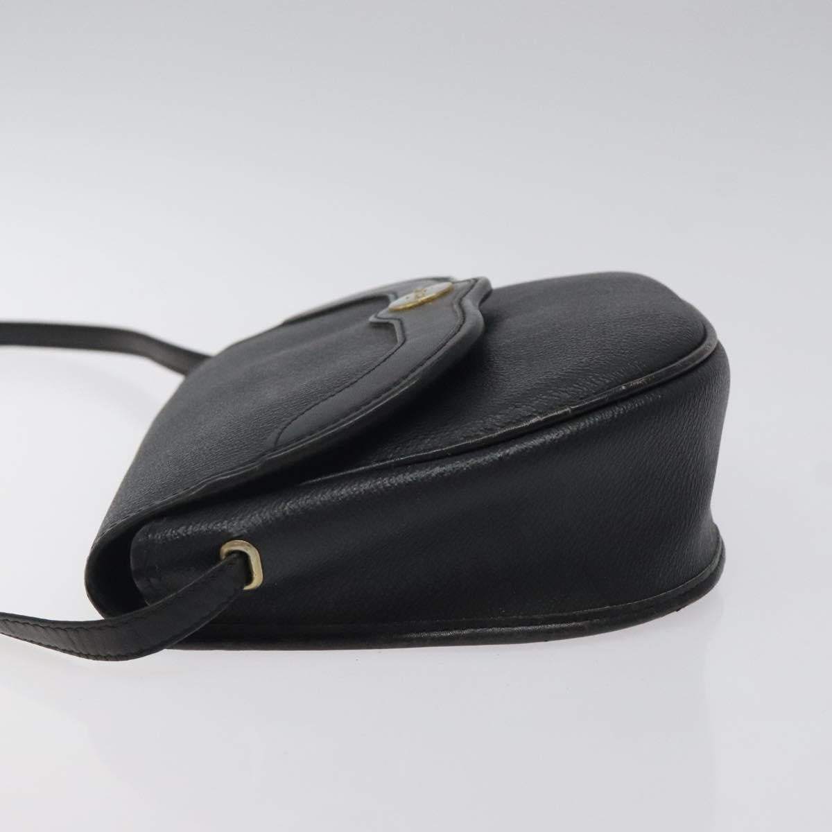 Christian Dior Vintage Honeycomb Flap Crossbody Bag Coated Canvas, BLACK, CANVAS, Crossbody bag