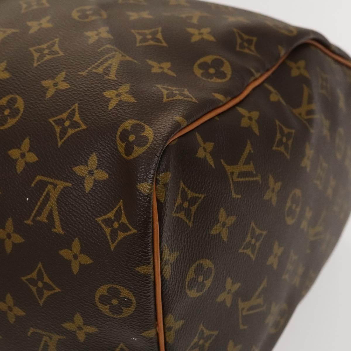 Louis Vuitton Keepall Bag Monogram Canvas, BROWN, CANVAS, Travel bag