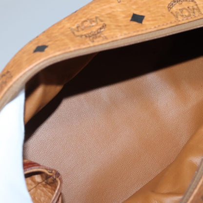 MCM Visetos pouch PVC, BROWN, PVC, Clutche & pouche