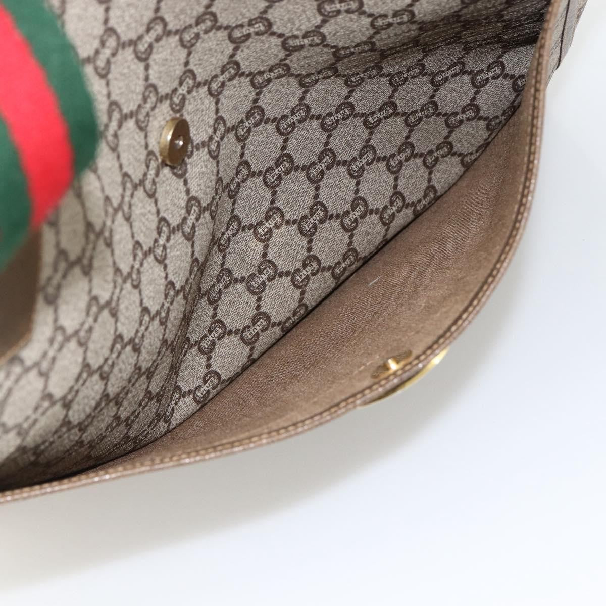 Gucci Ophidia Front Pocket Shopper Tote GG Coated Canvas, Beige, Canvas, Tote Bag