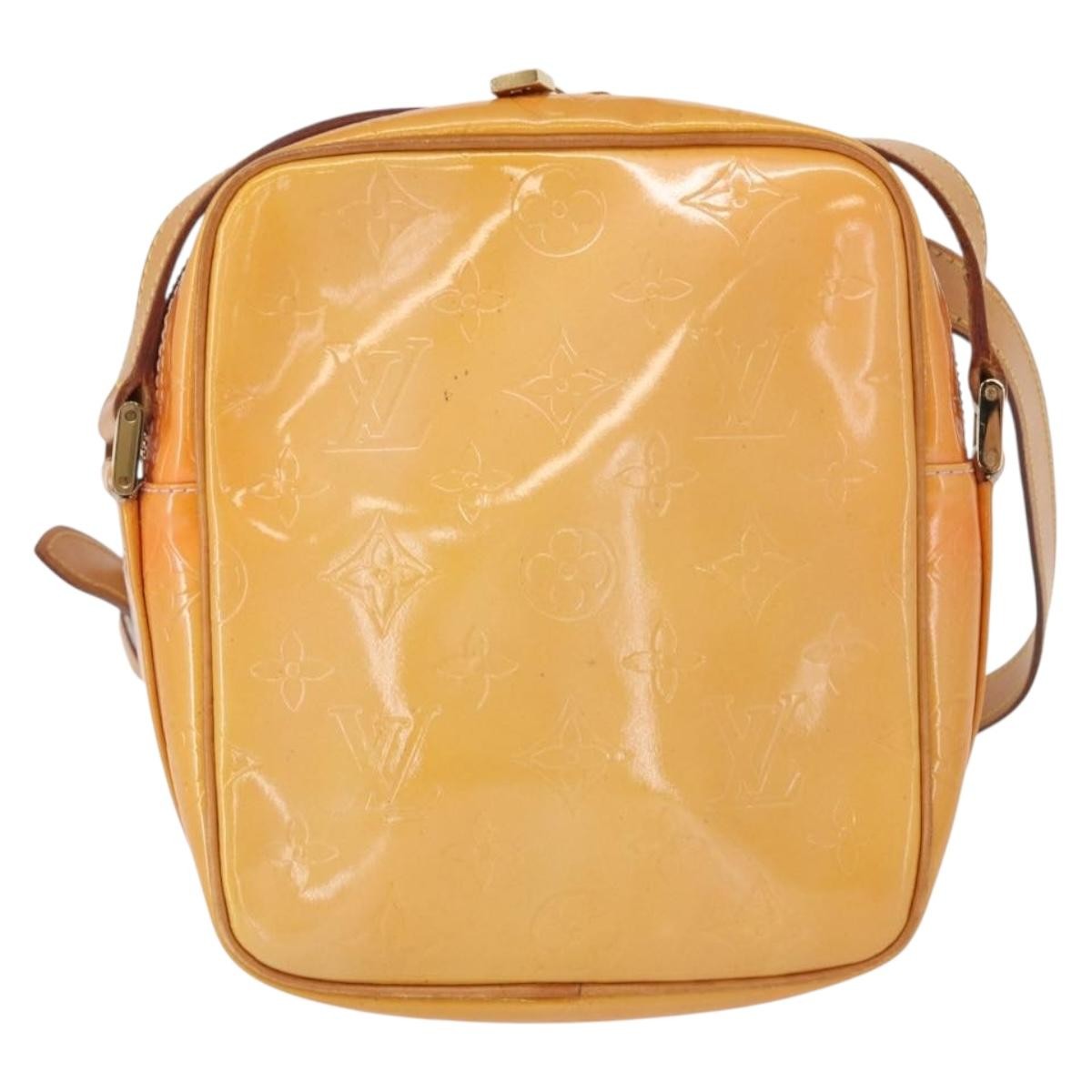 Louis Vuitton Wooster Handbag Monogram Vernis, YELLOW, PATENT_LEATHER, Clutche & pouche