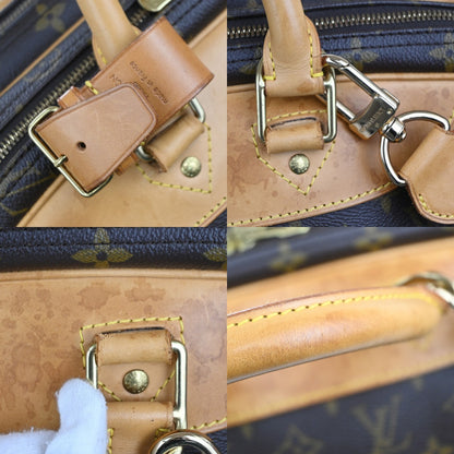 Louis Vuitton Alize Bag Monogram Canvas, BROWN, CANVAS, Travel bag