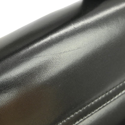 Salvatore Ferragamo Gancini Convertible Top Handle Bag Leather, BLACK, LEATHER, Handbag