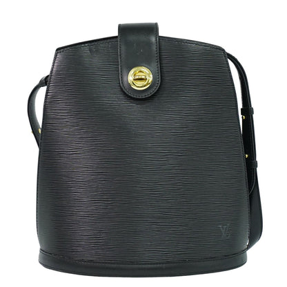 Louis Vuitton Cluny Shoulder Bag Epi Leather, BLACK, LEATHER, Shoulder bag