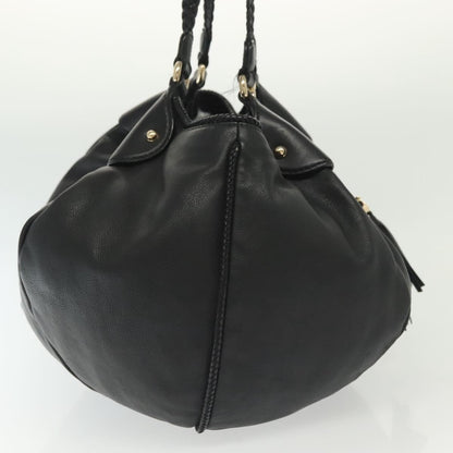Gucci Marrakech Shoulder Bag Leather, BLACK, LEATHER, Tote bag