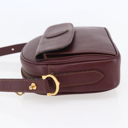 cartier Must de Cartier Shoulder Bag Leather, BURGUNDY, LEATHER, Shoulder bag