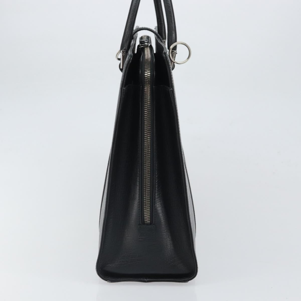 Gucci Vintage Handbag Leather, BLACK, LEATHER, Handbag