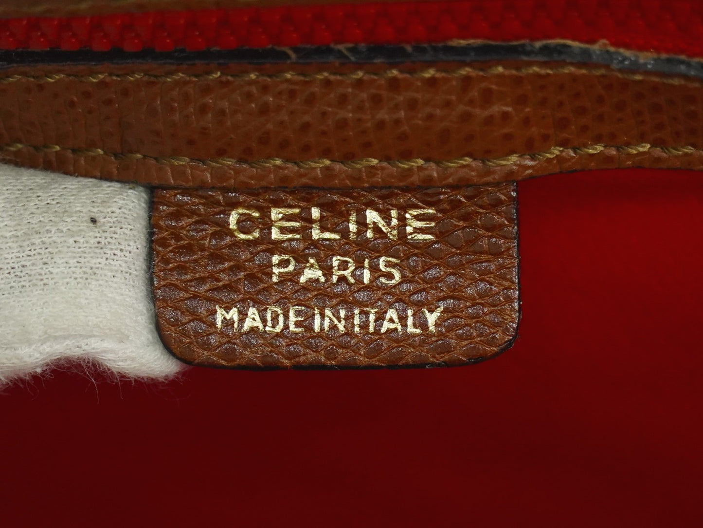 Celine Handbag Leather, BROWN, LEATHER, Handbag