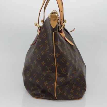 Louis Vuitton Palermo Handbag Monogram Canvas, BROWN, CANVAS, Tote bag