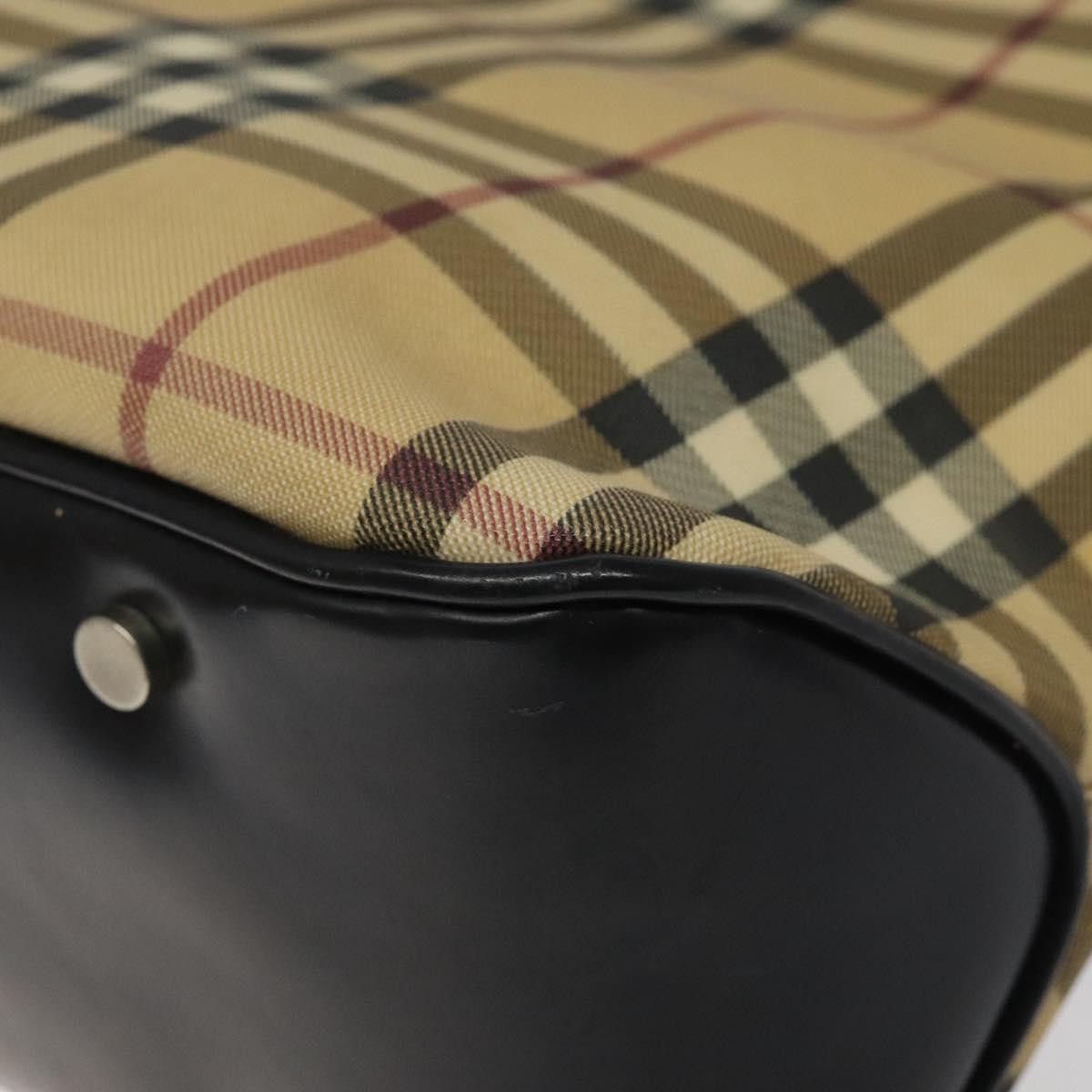 Burberry Nova Check Tote Canvas and Leather, BEIGE, CANVAS, Tote bag