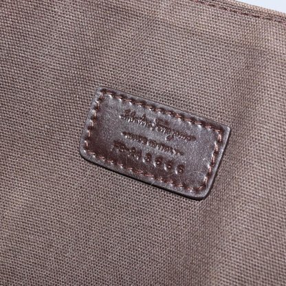 Salvatore Ferragamo Vintage Shoulder Bag Leather, BROWN, LEATHER, Shoulder bag