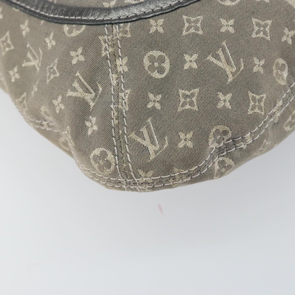 Louis Vuitton Angele Handbag Mini Lin, GRAY, CANVAS, Handbag