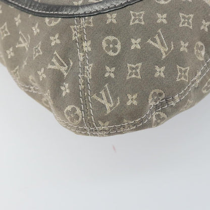 Louis Vuitton Angele Handbag Mini Lin, GRAY, CANVAS, Handbag