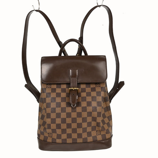 Louis Vuitton Soho Backpack Damier, BROWN, CANVAS, Backpack