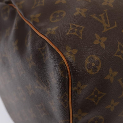 Louis Vuitton Keepall Bag Monogram Canvas, BROWN, CANVAS, Travel bag