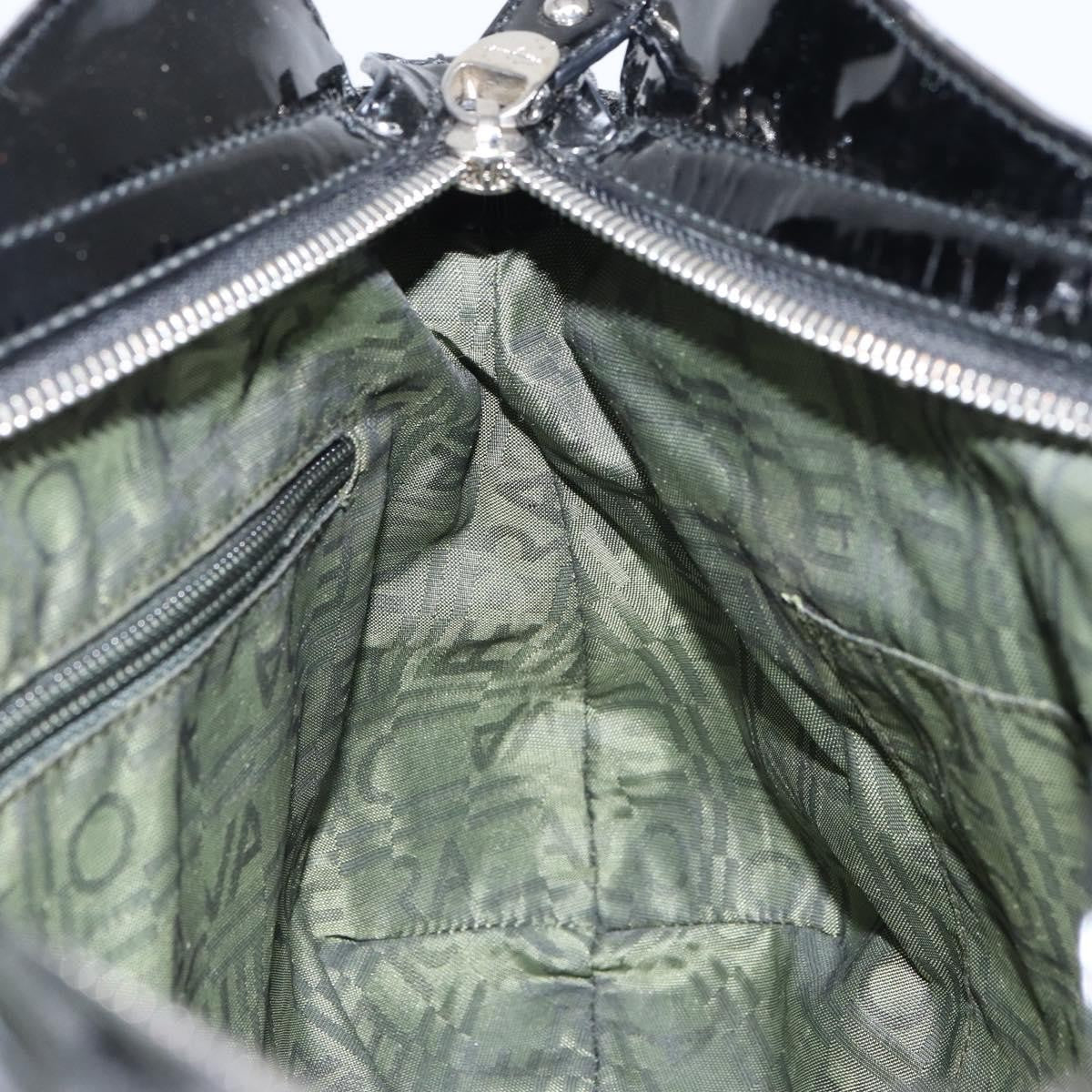 Salvatore Ferragamo Marisa Crossbody Patent leather, BLACK, PATENT_LEATHER, Handbag