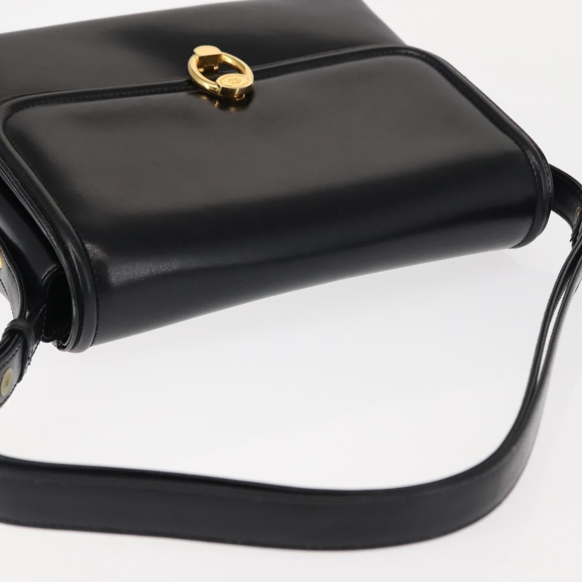 Gucci Vintage Shoulder Bag Leather, BLACK, LEATHER, Shoulder bag