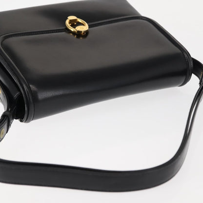Gucci Vintage Shoulder Bag Leather, BLACK, LEATHER, Shoulder bag