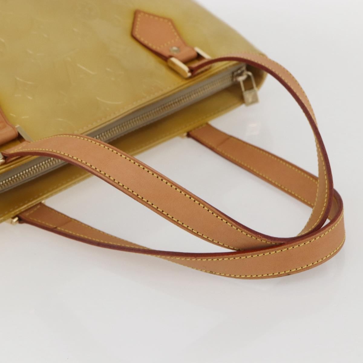 Louis Vuitton Houston Handbag Monogram Vernis, BEIGE, PATENT_LEATHER, Handbag