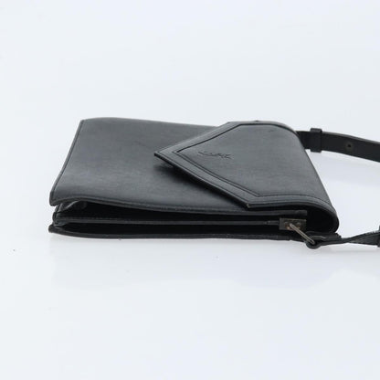 Saint Laurent Vintage Handbag Leather, BLACK, LEATHER, Handbag