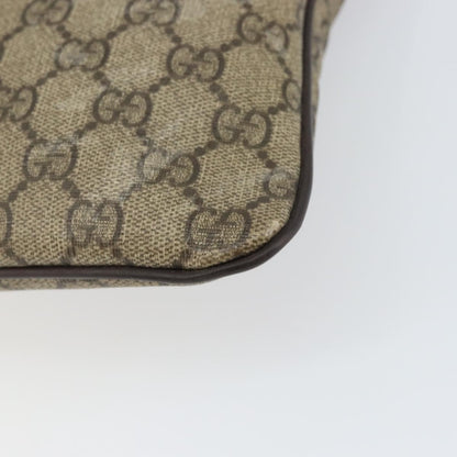 Gucci Zip Top Messenger Bag GG Coated Canvas, BEIGE, PVC, Shoulder bag