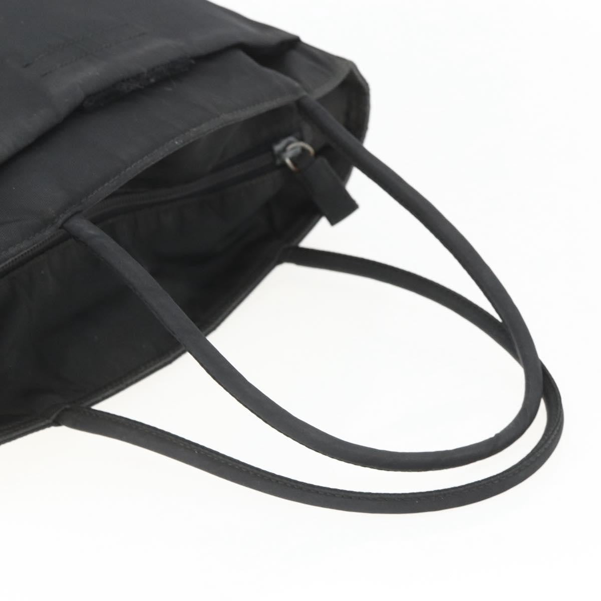 Prada Vintage Tote Tessuto, Black, Nylon, Tote Bag