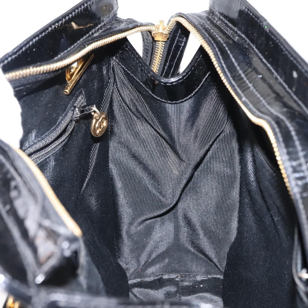 Chanel Coco Mark Patent Leather, BLACK, PATENT_LEATHER, Shoulder bag